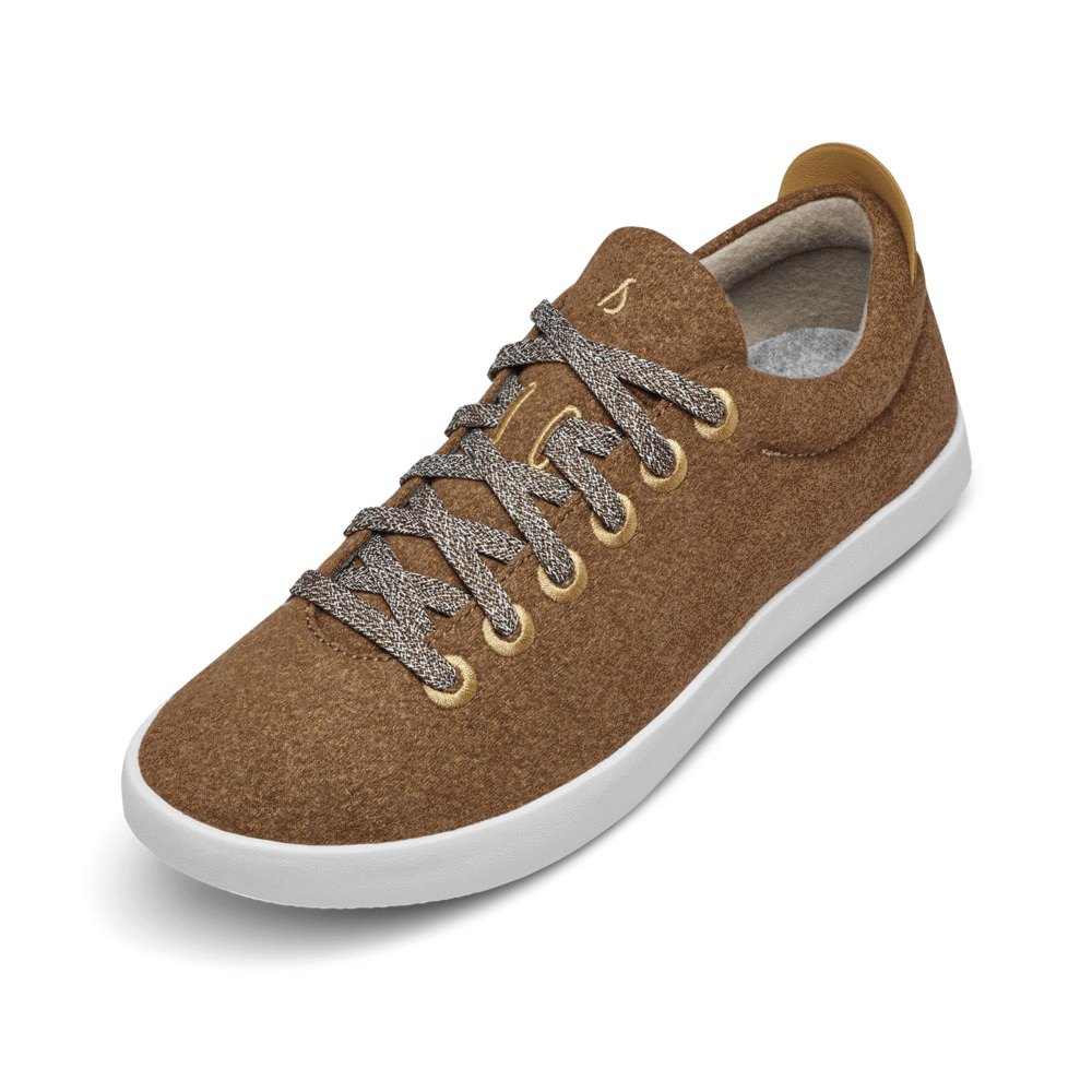 Allbirds Men's Sneakers Brown - Wool Pipers - 92375WHUB